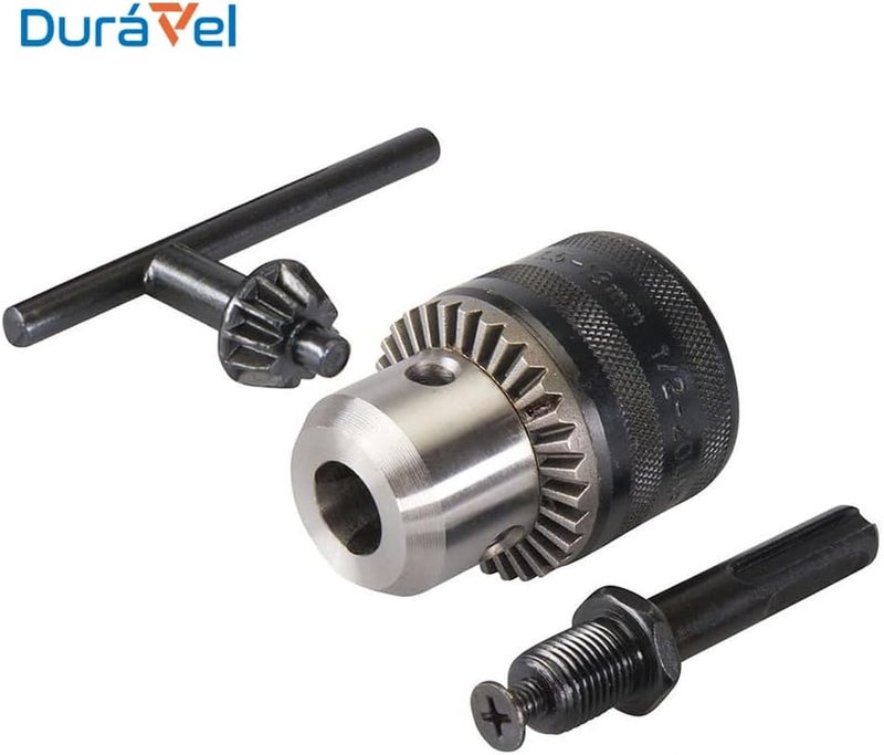 درافل ظرف مثقاب دورافيل بمفتاح 13 مم مع ساق SDS Plus، هيكل شديد التحمل، يتضمن مفتاح الظرف - Image 2